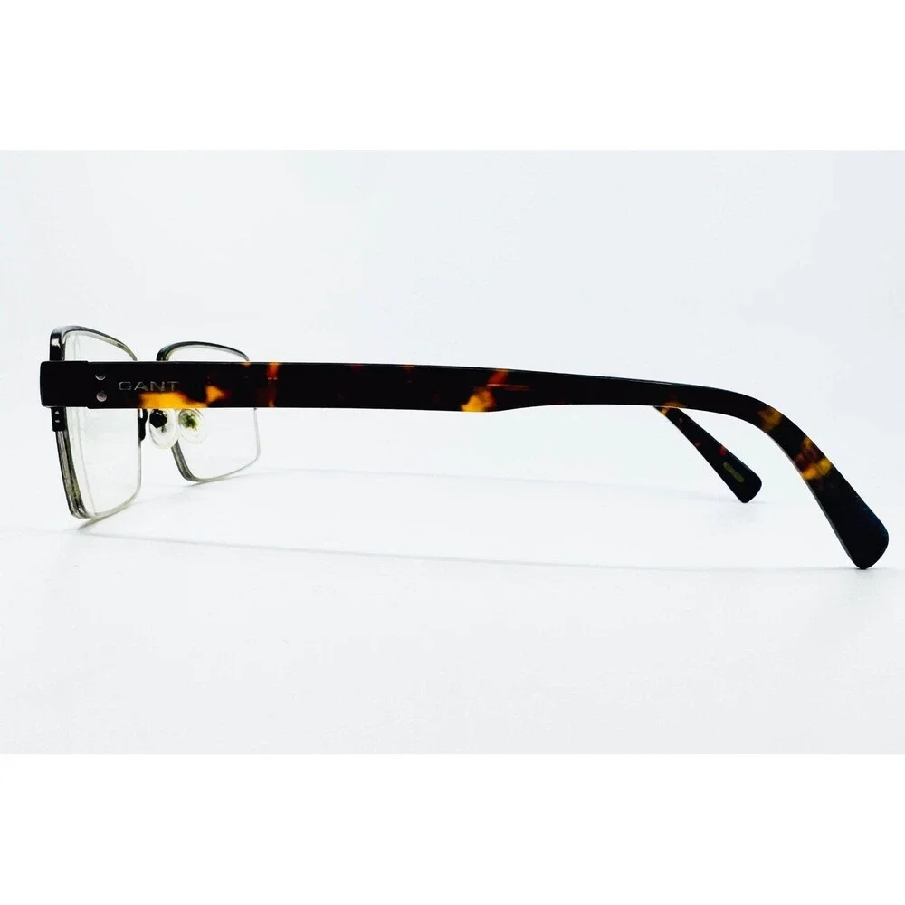Gant Eyeglasses Mens Black Tortoise G 3040 SOL Semi-Rimless 57-20-150